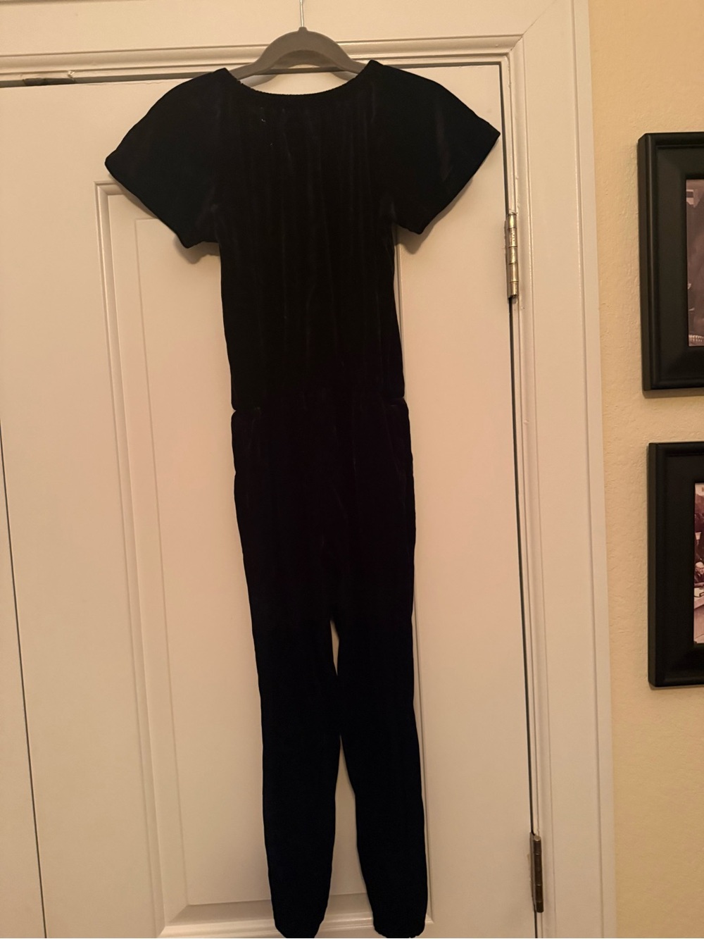 GAP Black Velvet Kids One-Piece Pajama Romper